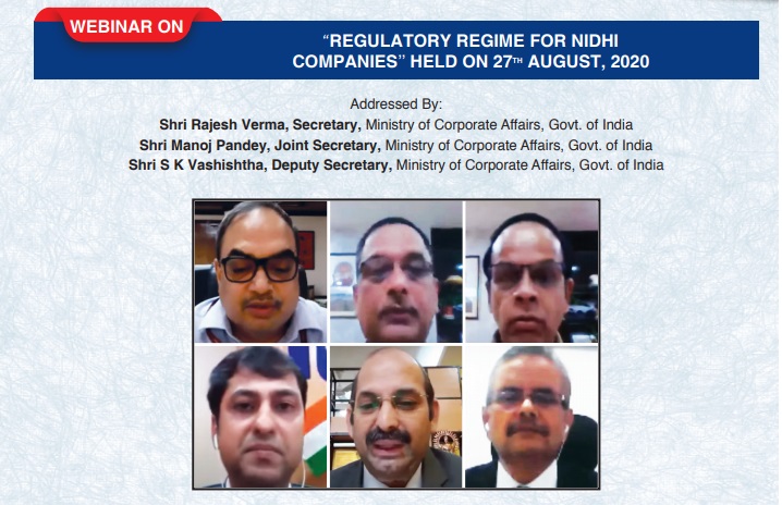 Webinar on Regulatory Regime for Nidhi Companies